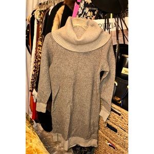 Vintage Cynthia Rowley circa 2013/2014 Season Lambswool, Cowl Neck Sweater Dress